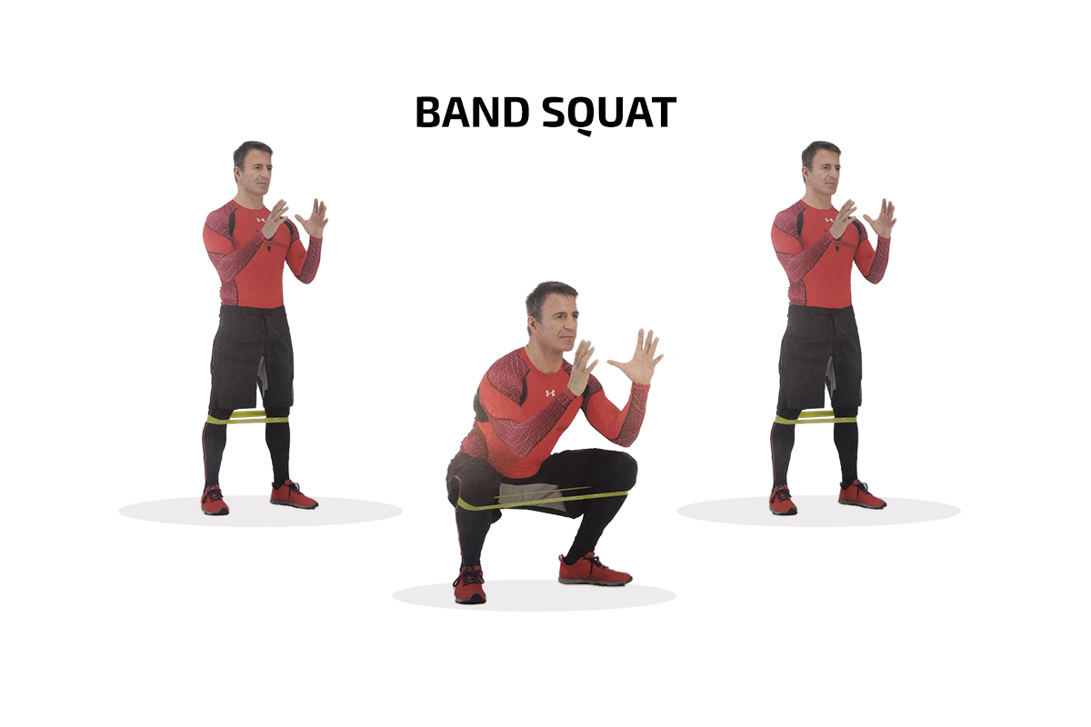 BAND SQUAT